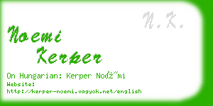 noemi kerper business card